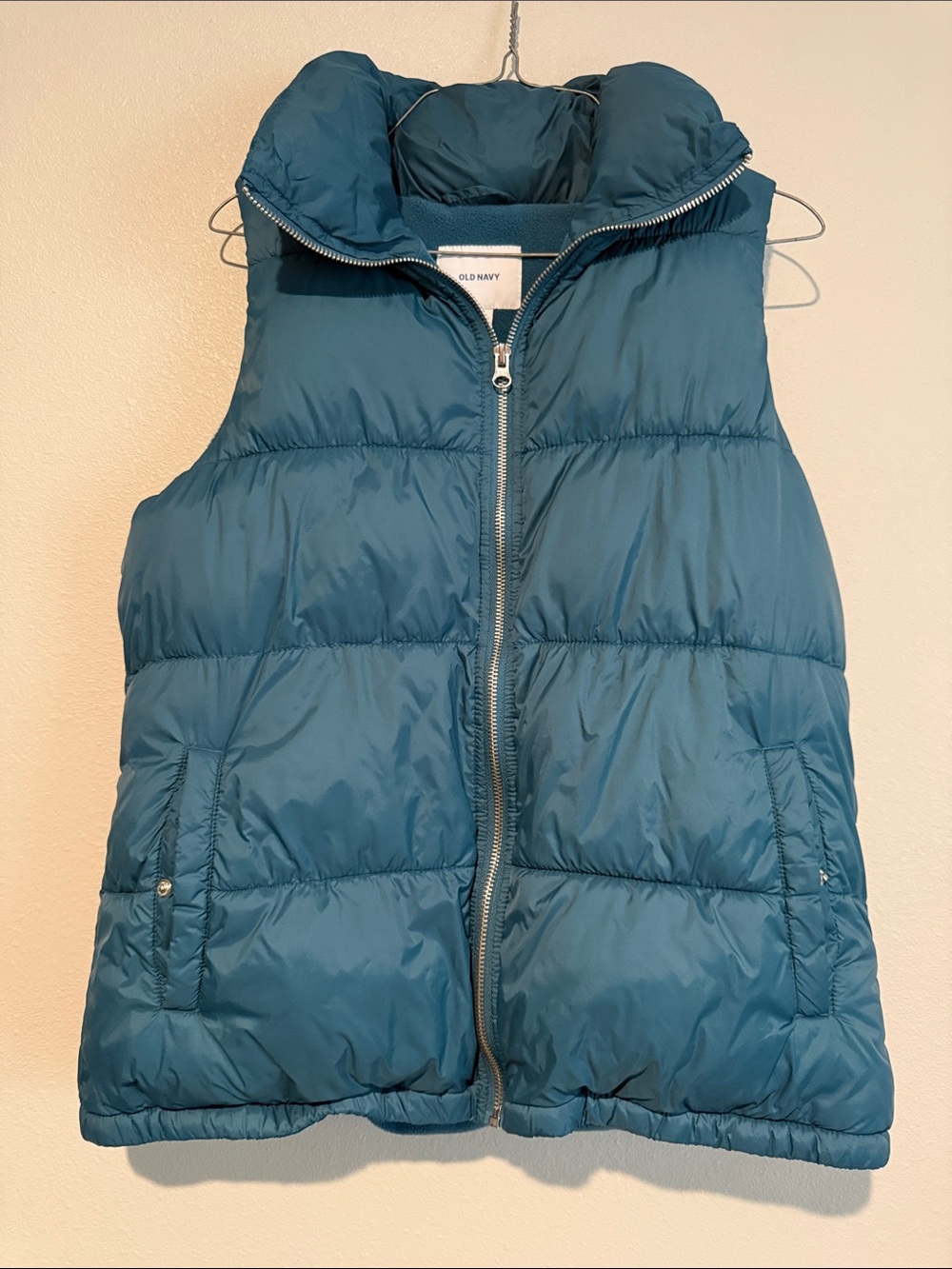 Old Navy Teal Quilted Puffer Vest for Kids